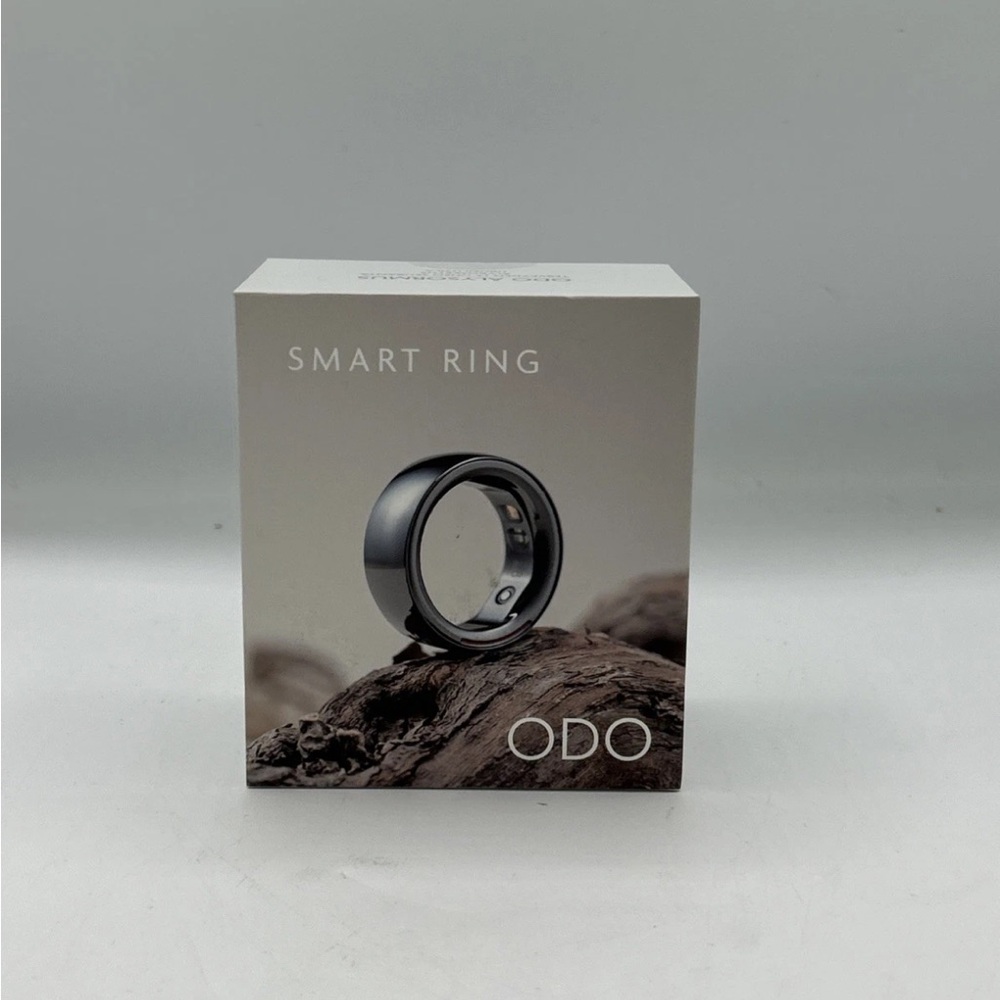 NIB* ODO Smart Ring - Black Size 7 (55mm) Health Monitoring. w Charger.